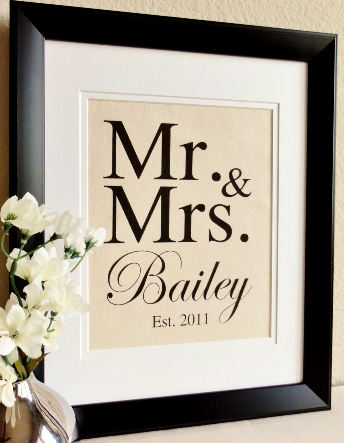Cotton Anniversary Gift MR & MRS The perfect gift for 2nd