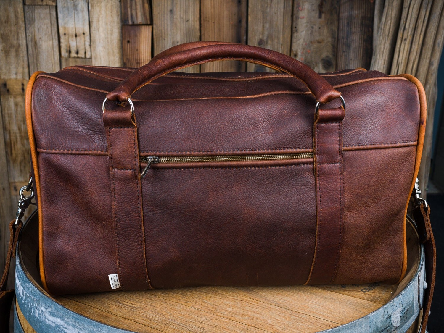 Men's Leather Duffle Bag Mens Weekender Bag Weekend Bag