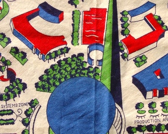 1939 NY Worlds Fair map apron