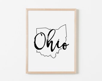 Ohio Wall Art ohio wall art | etsy Ohio Wall Art ohio wall art | etsy