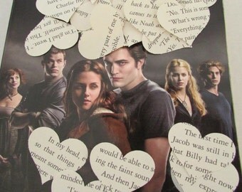 Twilight Party Confetti New Moon Eclipse Breaking Dawn 500 heart punches paper hearts