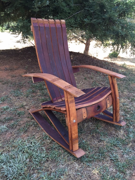 Wine Barrel Adirondack Rocking Chair Woodworking Plans ...