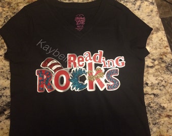 reading rocks t shirt