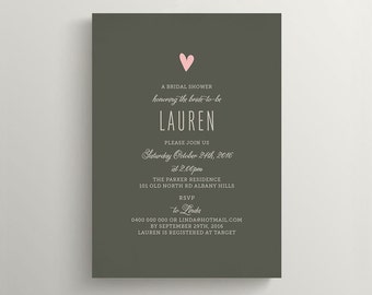 Printable Bridal Shower Invitation \ Wedding Shower Invitation \ Baby Shower Invite (BR127)