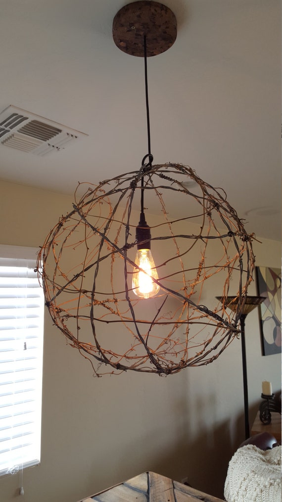 Tumbleweed BarbWire Pendant Light