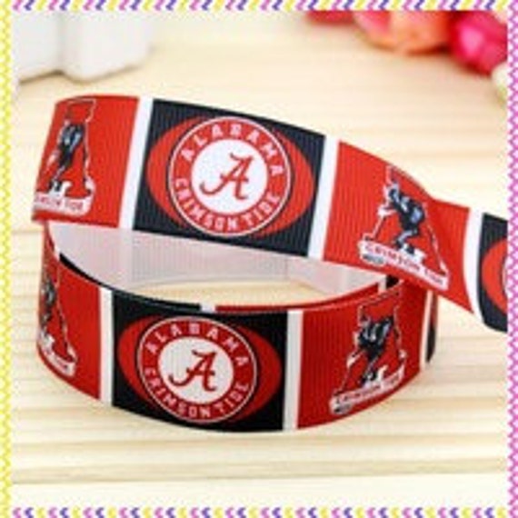 7/8 University of Alabama Ribbon 3 yards by kebowtique1 on Etsy