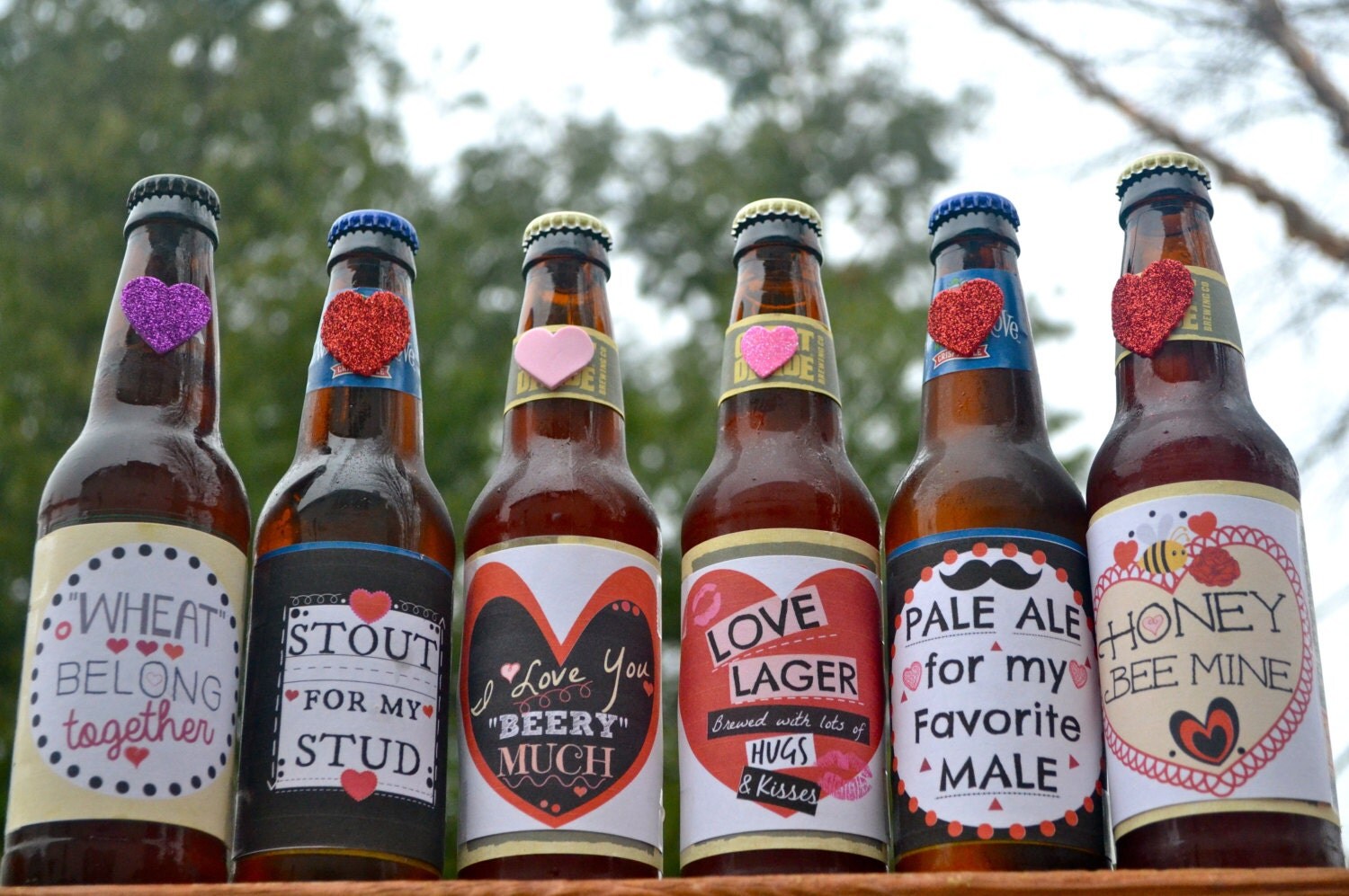 Valentine Beer Labels for Him