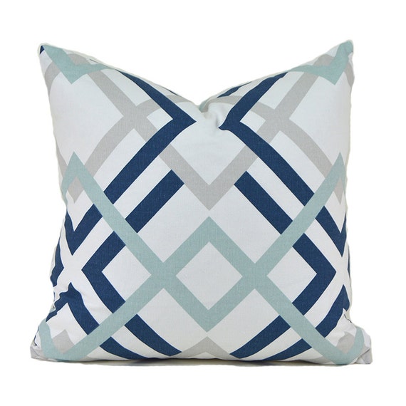 Winston Navy Pillow Cover