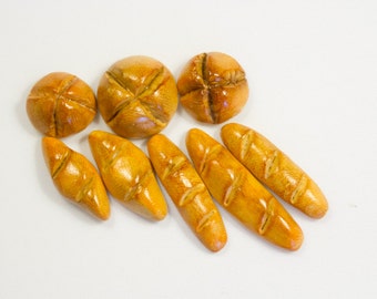 Miniature Food, Dollhouse Food, Food Miniatures, Dollhouse Miniatures, Dollhouse Miniature Food - 1:12 Breads