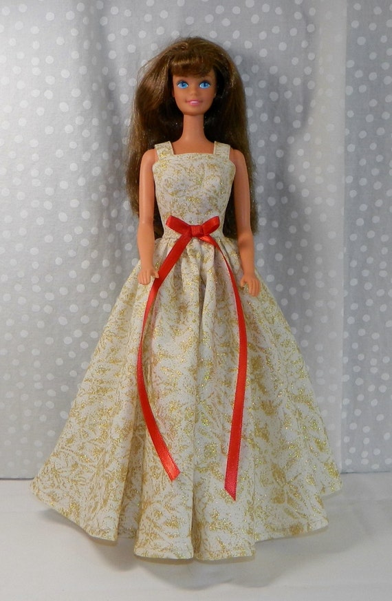 barbie doll white frock