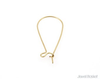 Key Hook in Gold - Medium Version / 38mm Long / PG042-E (10pcs)
