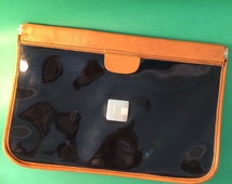 Cartable Ted Lapidus Simili-cuir Marron Grainé - Style Attaché-case Unisexe, Occasion