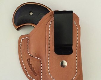 Beautiful Thad Rybka Brown Leather Pocket Holster For American