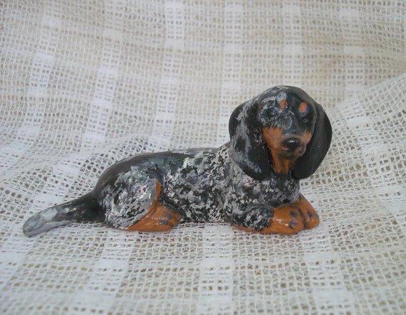 dapple dachshund figurines