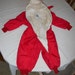 Vintage 1960's Red Toddler Girls' Snowsuit