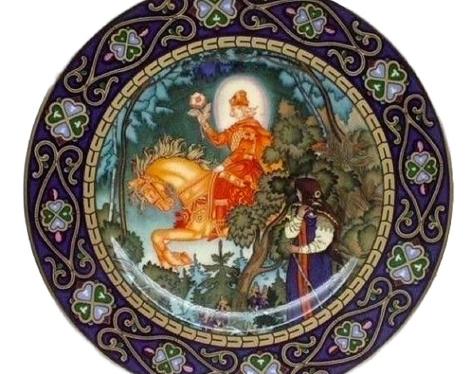Villeroy & Boch Russian Fairy Tales Limited Edition, The Red Knight, Heinrich Porcelain Plate, Vassilissa the Fair