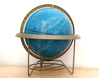 Vintage Celestial Globe - Star Globe - Vintage Globe Decor - Astronomy Gift - Unique Wedding Gift - Constellation Globe - Cram Rare Globe