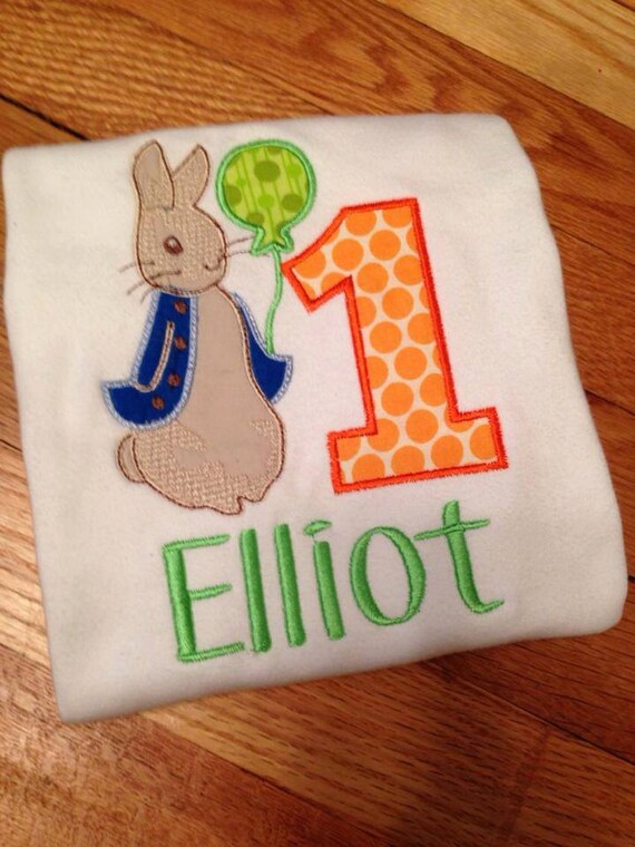 peter rabbit birthday shirt