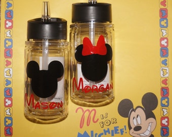 Mickey Mouse water bottles, Personalized Disney water bottles, Minnie Mouse, Toddler water bottle, 10 oz