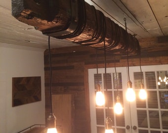 Barn Beam Chandelier