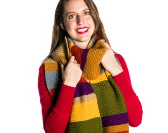 Doctor Who Scarf / Fourth Doctor / Tom Baker // Ready to Ship!