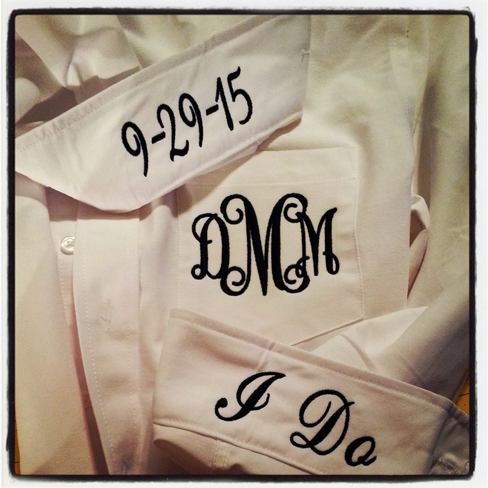 Bridal Shirt Personalized with monogram and by MinnieMeMonograms