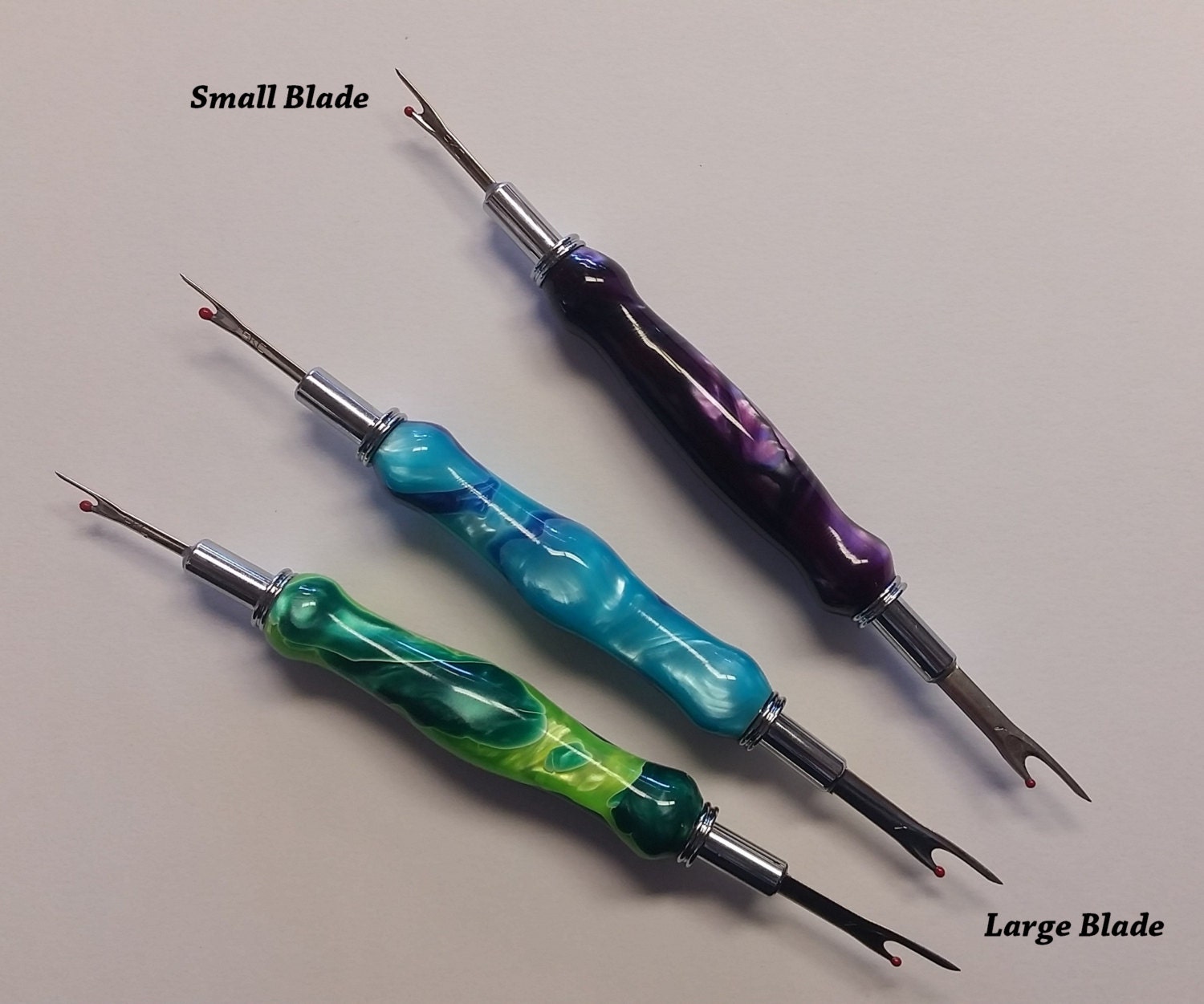 Handcrafted Acrylic Seam Rippers by JuliannesCreations on Etsy