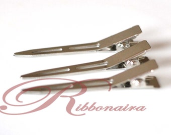 20 55 mm single alligator clips for hair clips long