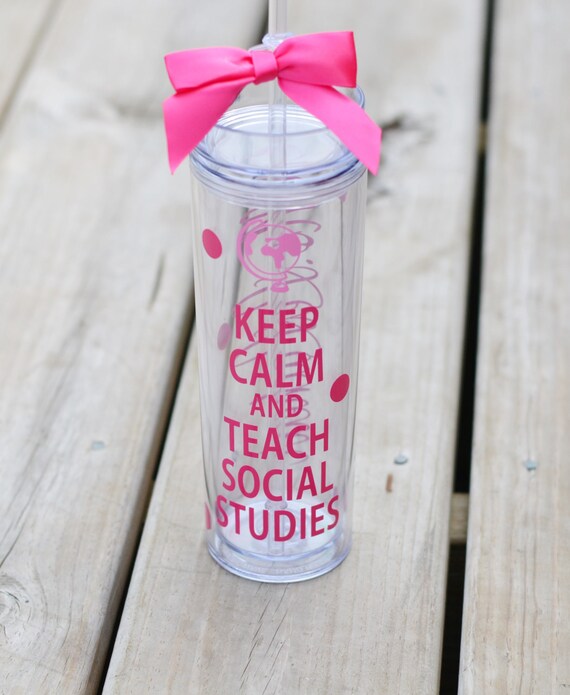 Teacher Gift Social Studies Teacher Keep Calm and Teach