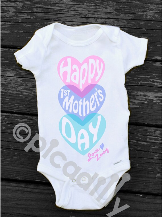 Download Happy 1st MOTHERS DAY Onesie from Baby by PartyonPicadillylane