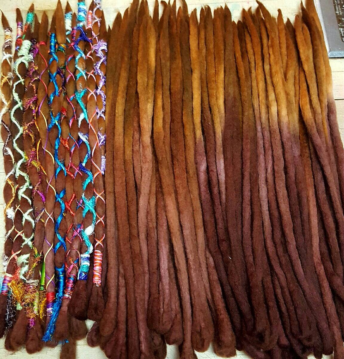 Wool Dreadlocks Custom Wool Dreads Handmade Hippie Dreads Hair
