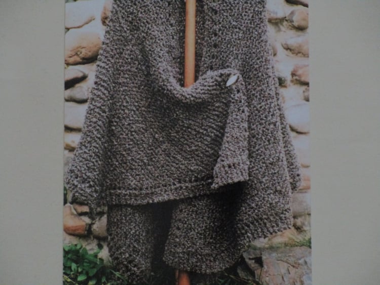 Knitting Pattern Oat Couture Knit Ruana by BarneswallowFarm