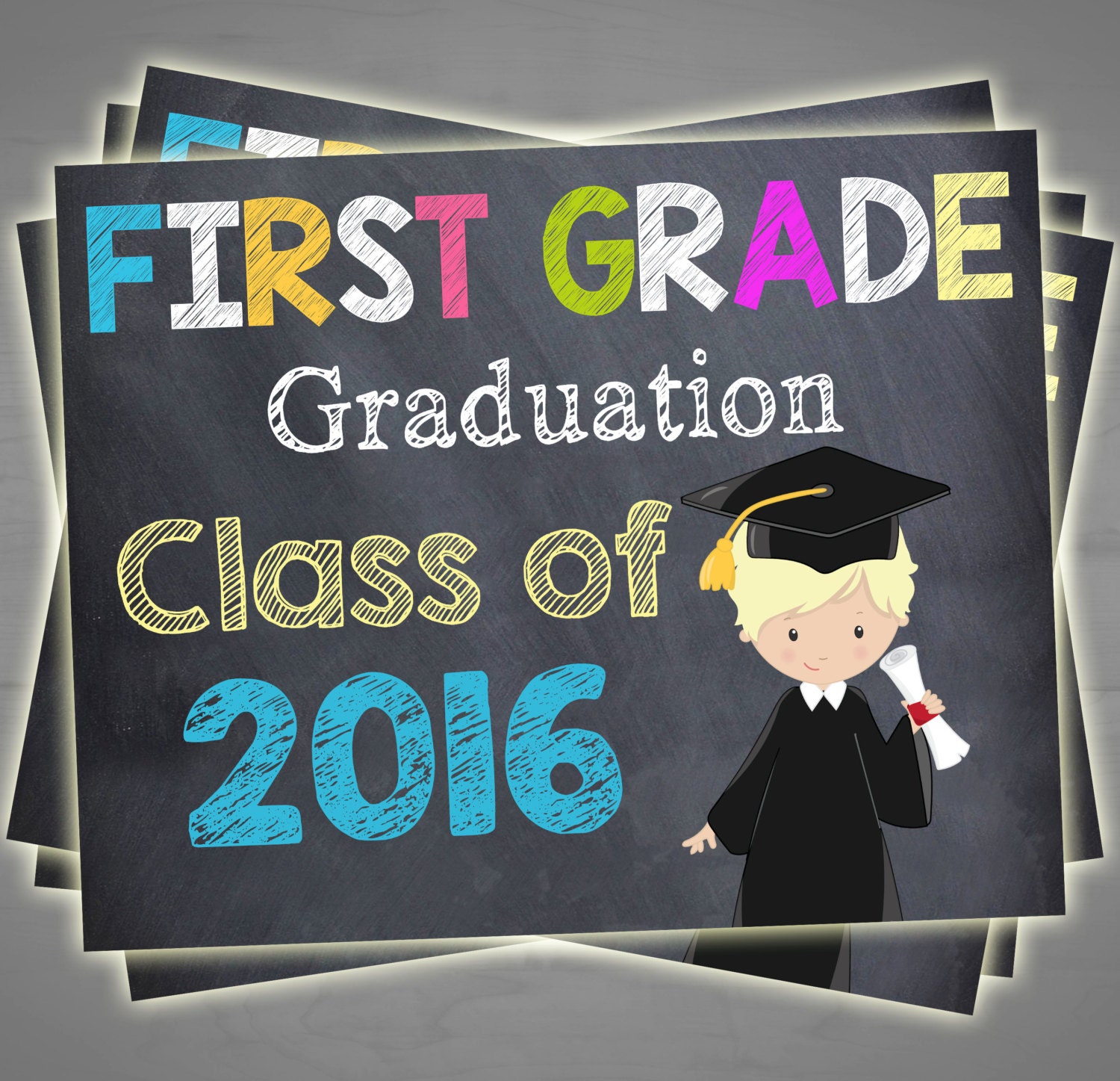 graduation chalkboard sign kindergarten graduation sign