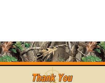 Camo THANK YOU Cards (5x7 folded) U-Print
