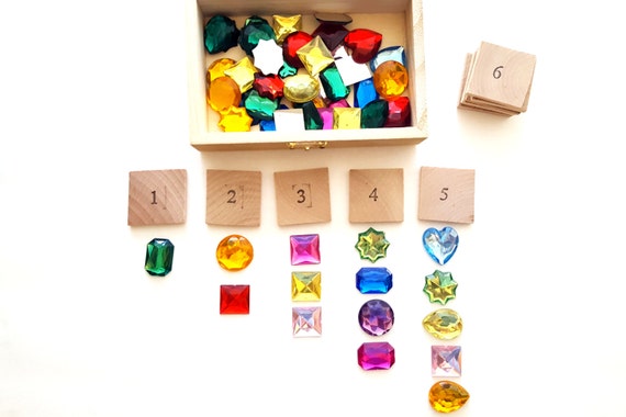 Montessori math material preschool learning toy counting