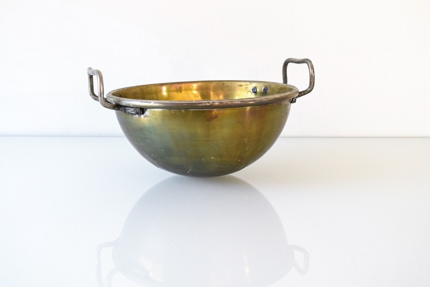 brass bowl antique mixing bowl beautiful rare french antique