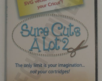 NEW SEALED Sure Cuts a Lot 2 for Windows + Digital Download & Free Bonuses