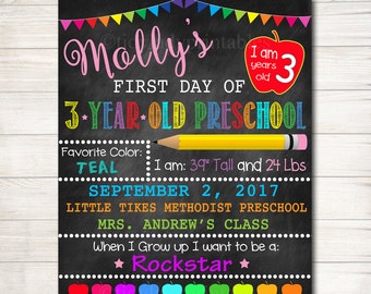 First Day of 1st Grade Photo Prop Printable by TidyLadyPrintables