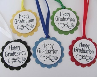 Graduation Tags, School Tags, Diploma Gift Tags, Party Tags, Graduation Gift Tags, Happy Graduation Gift Tags, School Colors, Graduation