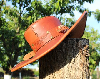 Genuine leather cap leather hat leather jockey in colours