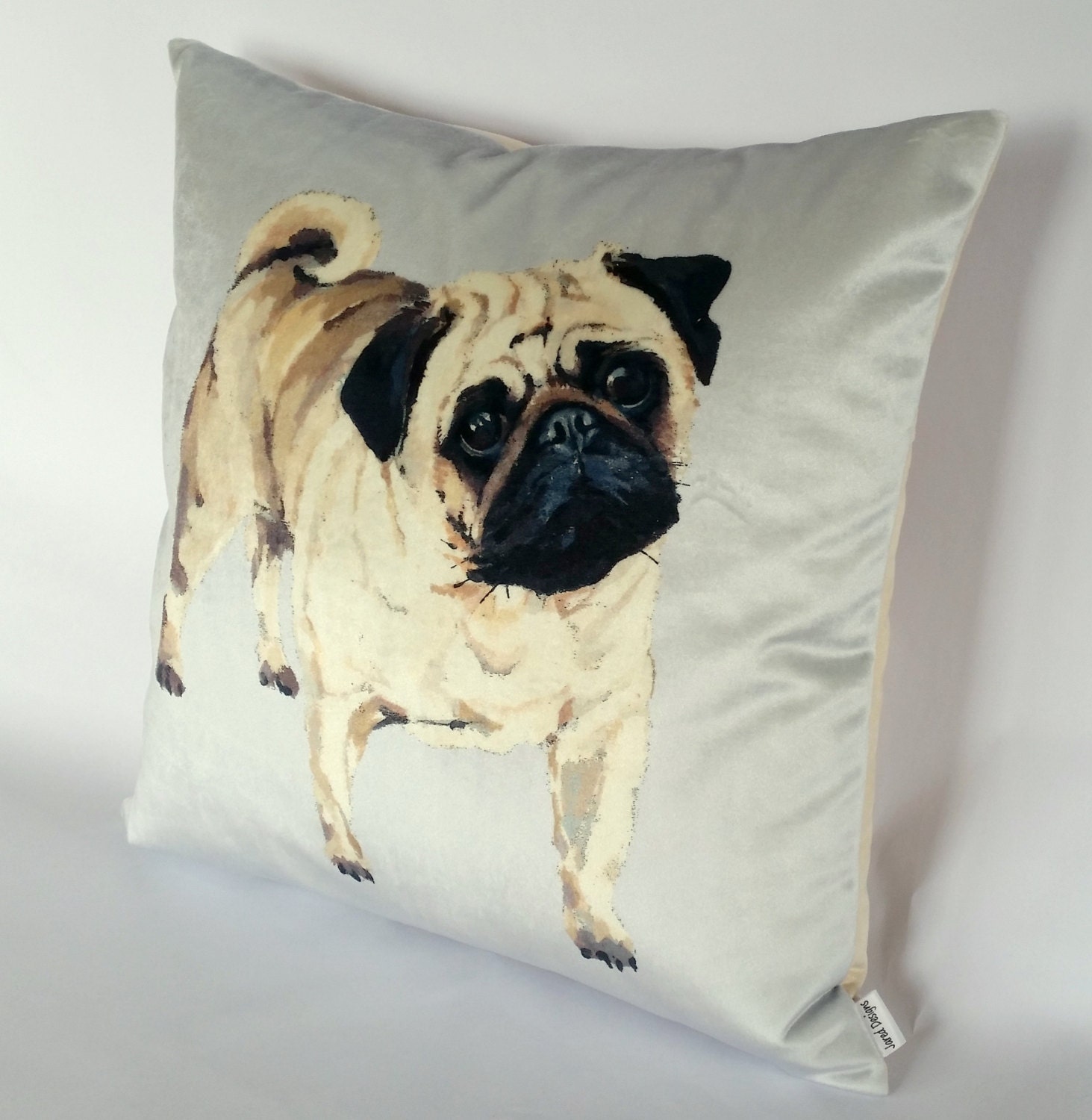 pug dog cushion