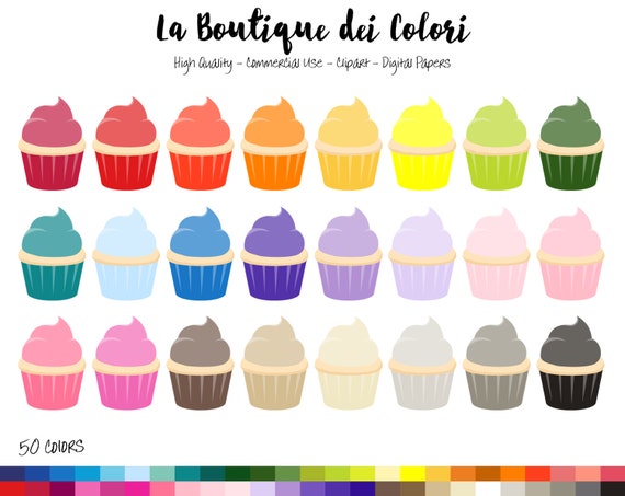 rainbow cupcake clipart - photo #25