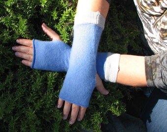 Cashmere Fingerless Gloves - Upcycled Gloves - Typing Gloves
