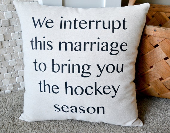 Canvas Pillow, Hockey Decor, Home Decor, Guy Stuff, Mancave, Pillows, Gift for Guys, Hockey, Sports Decor, Throw Pillows, Sports Gift, Guys