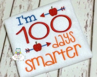 I'm 100 Days Smarter Shirt , Unixsex 100 Days of School Shirt, 100 Days of School, 100th Day of School Shirt, 100 Days of school shirt