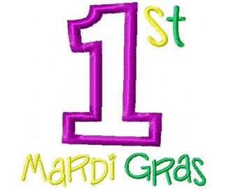 mardi gras mask embroidery design