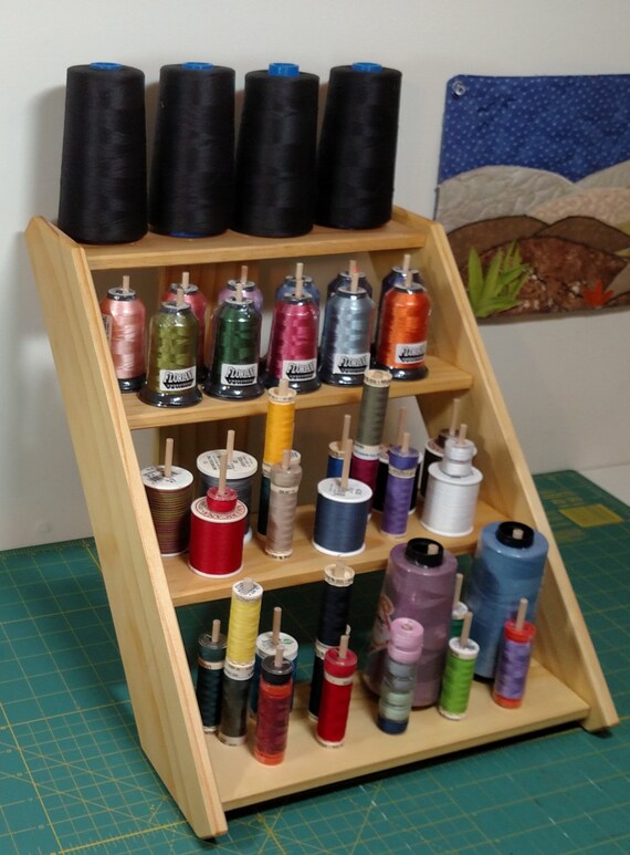 60 Dowel 4 Shelf Thread Rack