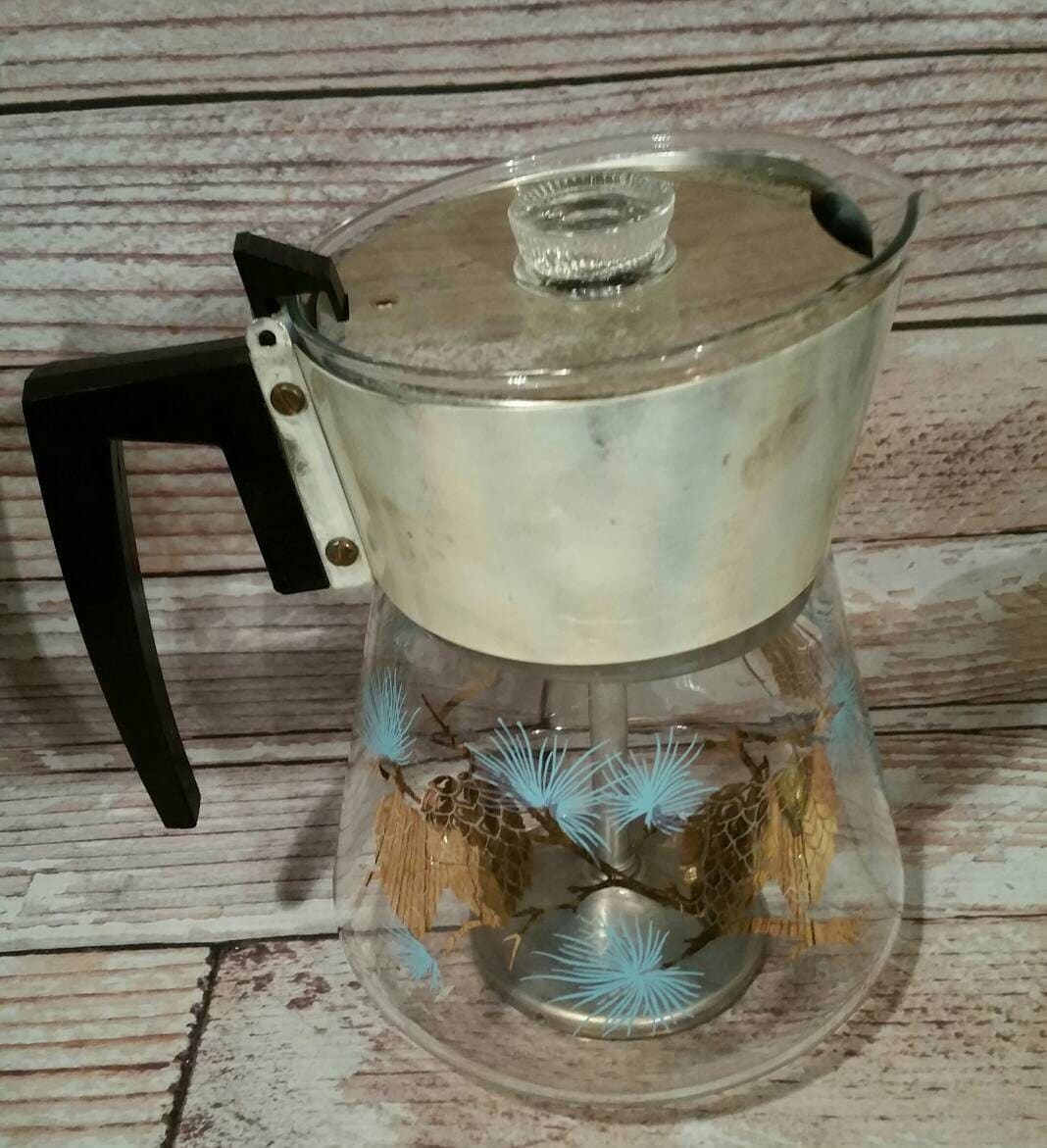 Vintage Douglas Flameproof Perculator Atomic Coffee Pot