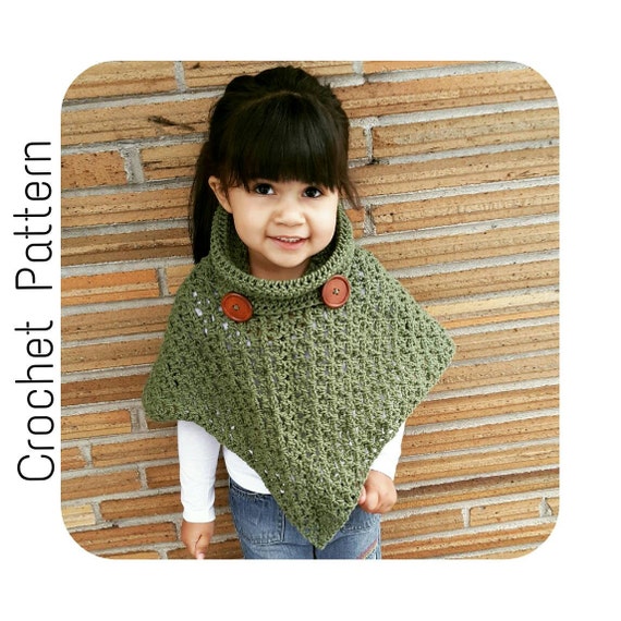 pattern cowl etsy crochet Size Crochet Neck Poncho Pattern  Poncho   PATTERN Women's 6 Cowl 16