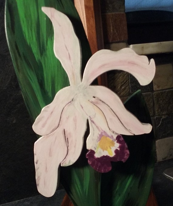 Cattleya Orchid Paper Towel Holder Dright and Colorful